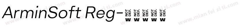 ArminSoft Reg字体转换